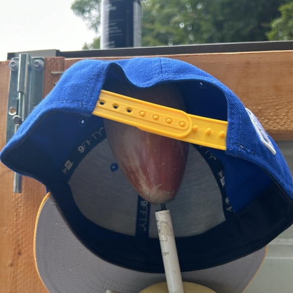 Golden State Warriors New Era NBA Finals Champions 9FIFTY Snapback Cap Hat (Cel) - Picture 3 of 5